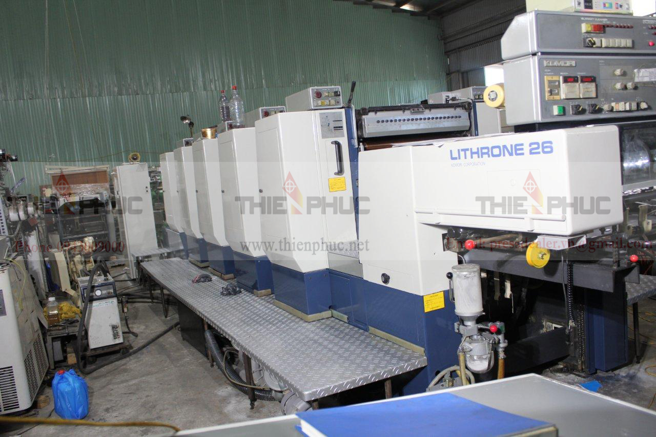 Máy in 5 màu Komori Lithrone L526 TP252